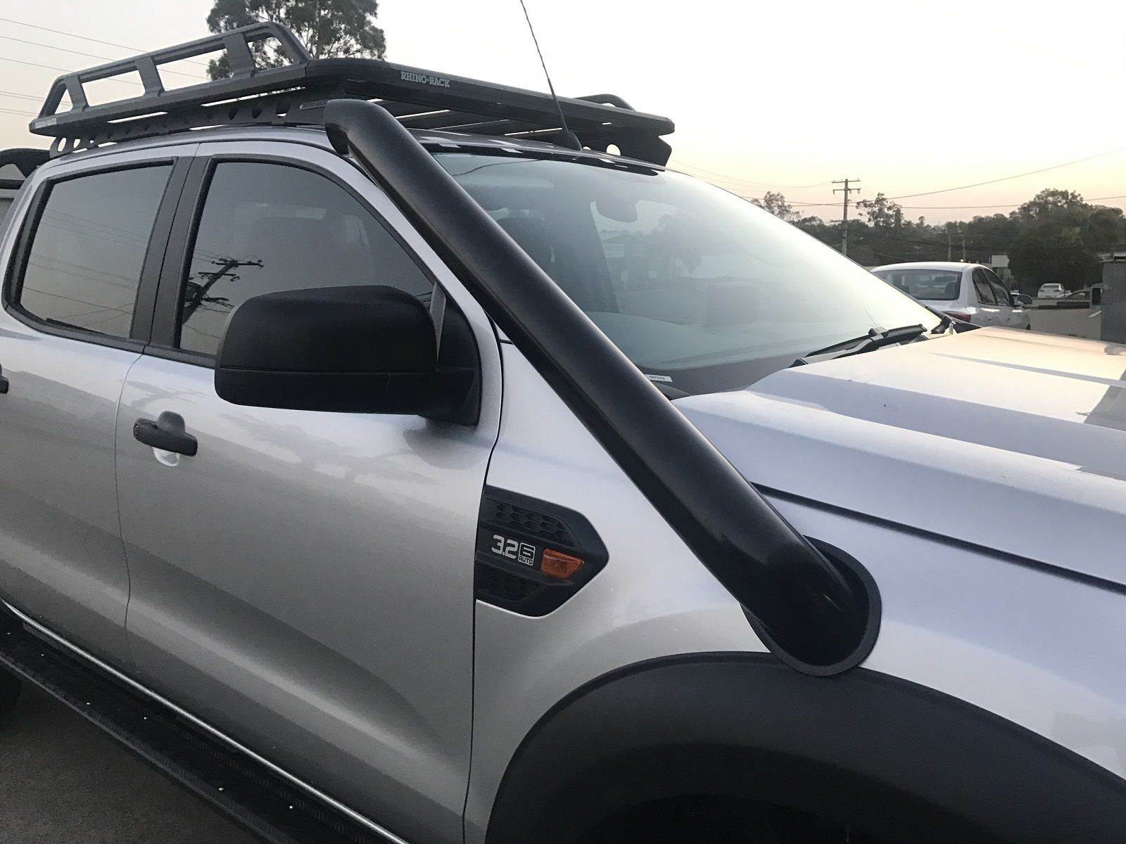 FORD RANGER STAINLESS 4" SEAMLESS SNORKEL